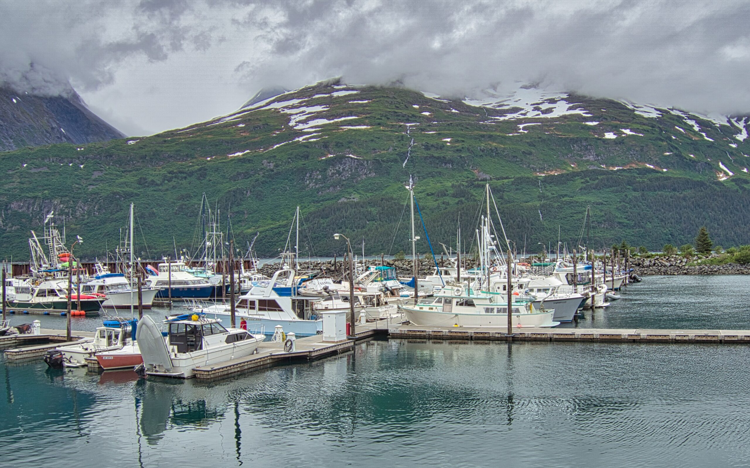 The marina at WHittier, Alaska