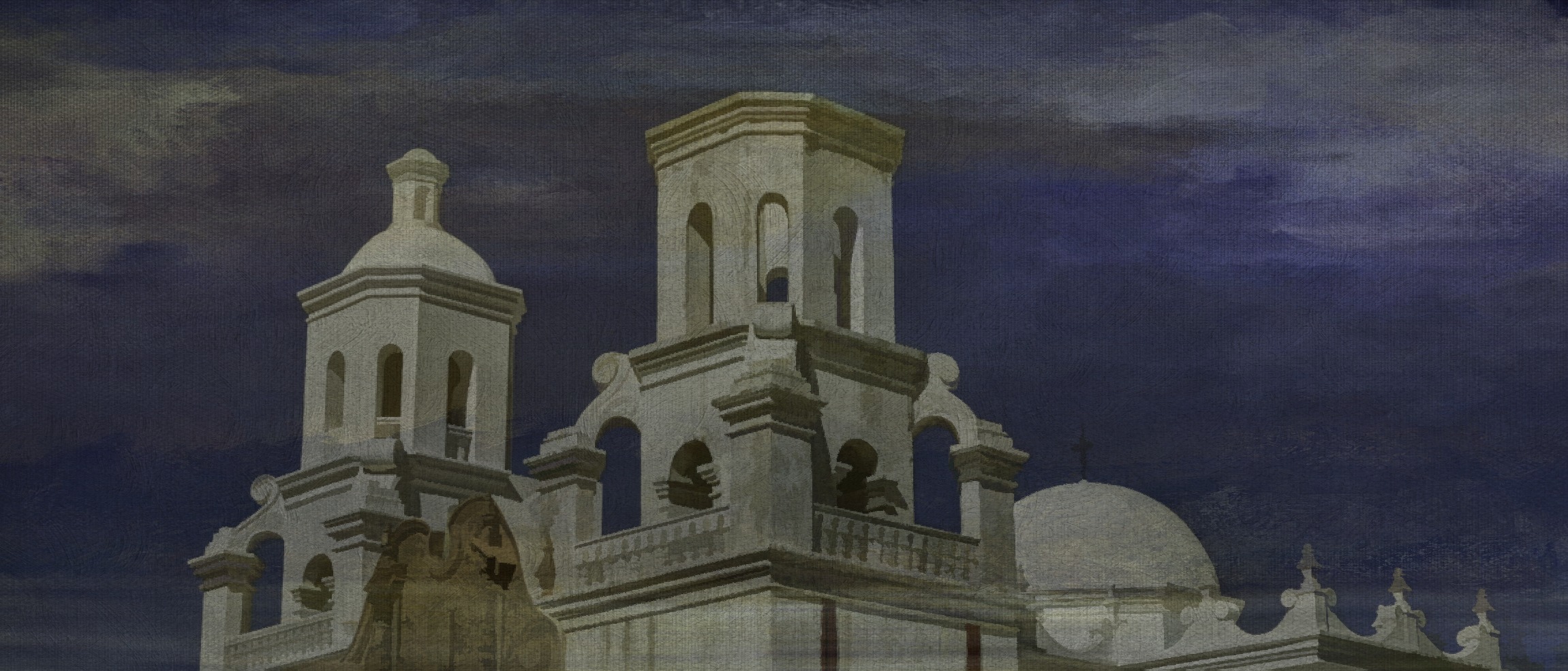 Top of the White Dove of the Desert Church near Tuscon, Arizona