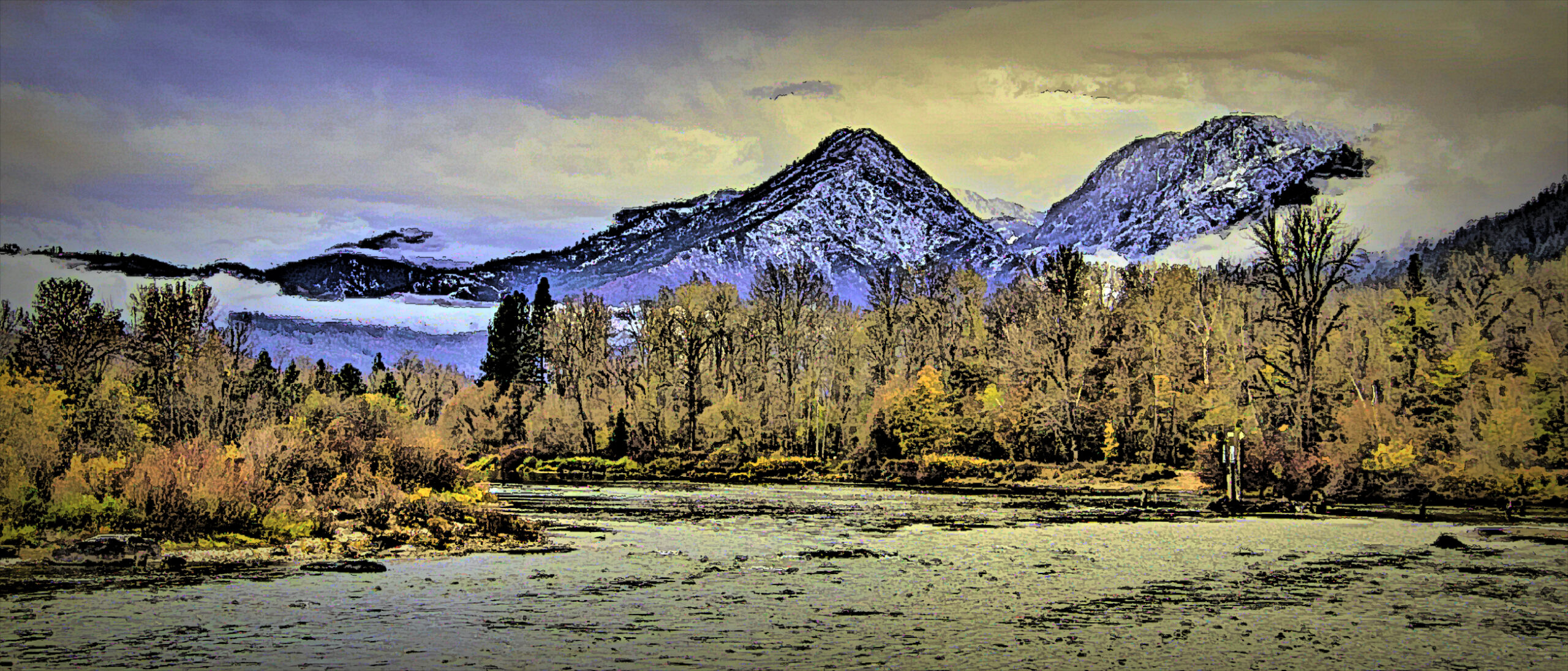 Mountains above the Wenatchee River