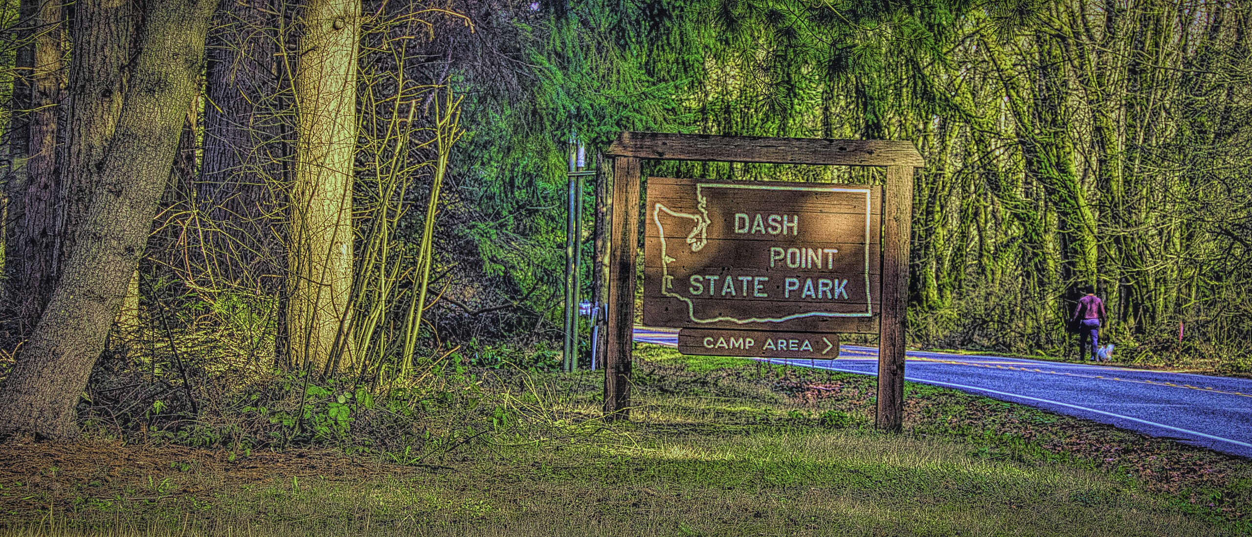 Sign for Dash Point State Park in Washington