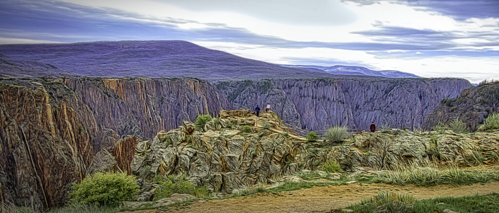 Driving Along Black Canyon of the Gunnison's Stunning Cliffs