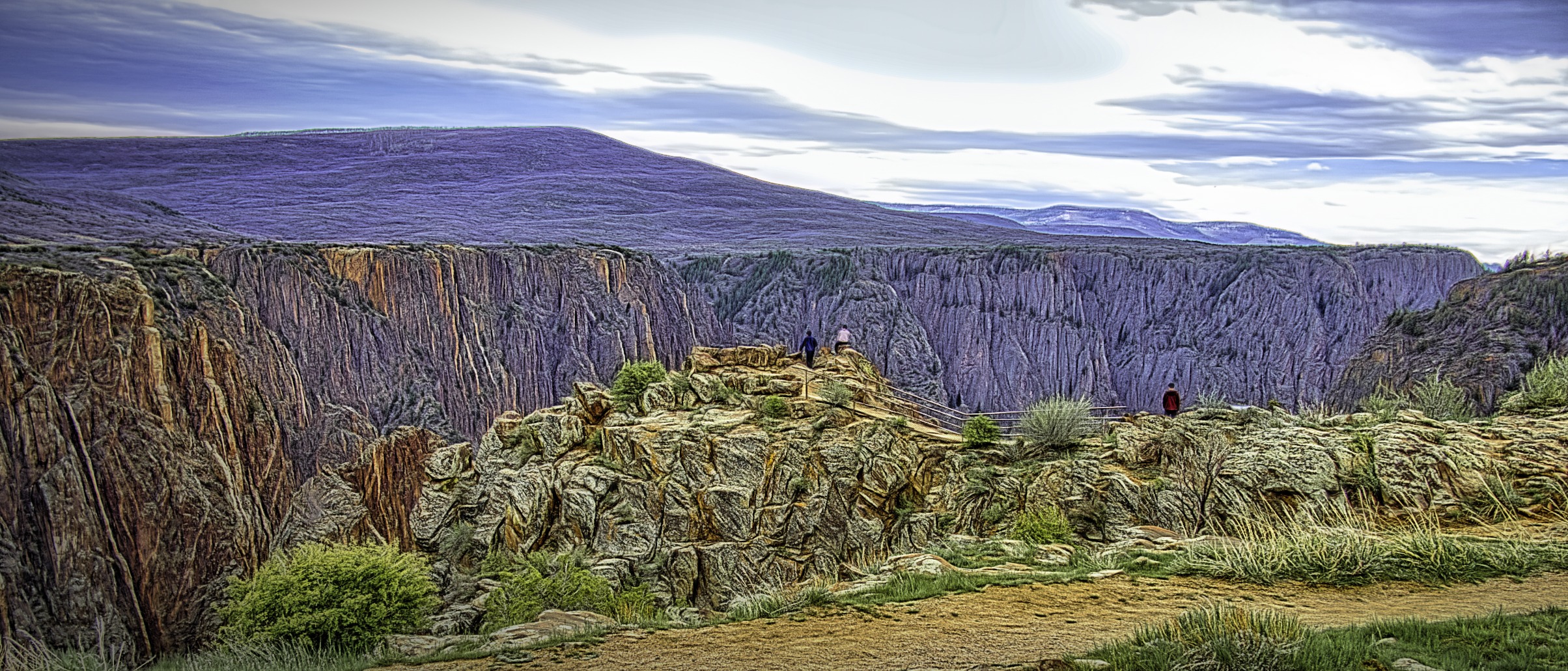 Viewpoint in Black Canyon of the Gunnison in COlorado