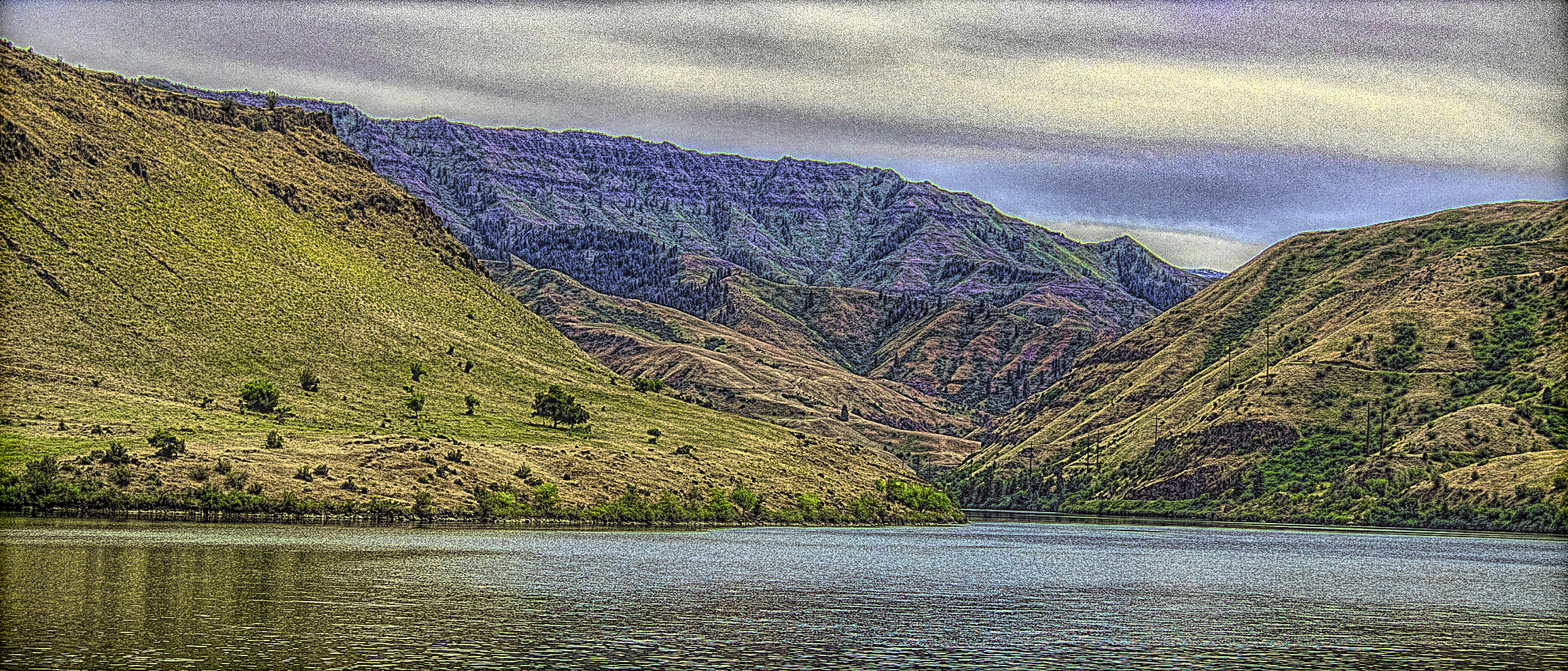 The Snake River near Oxbow, Oregon