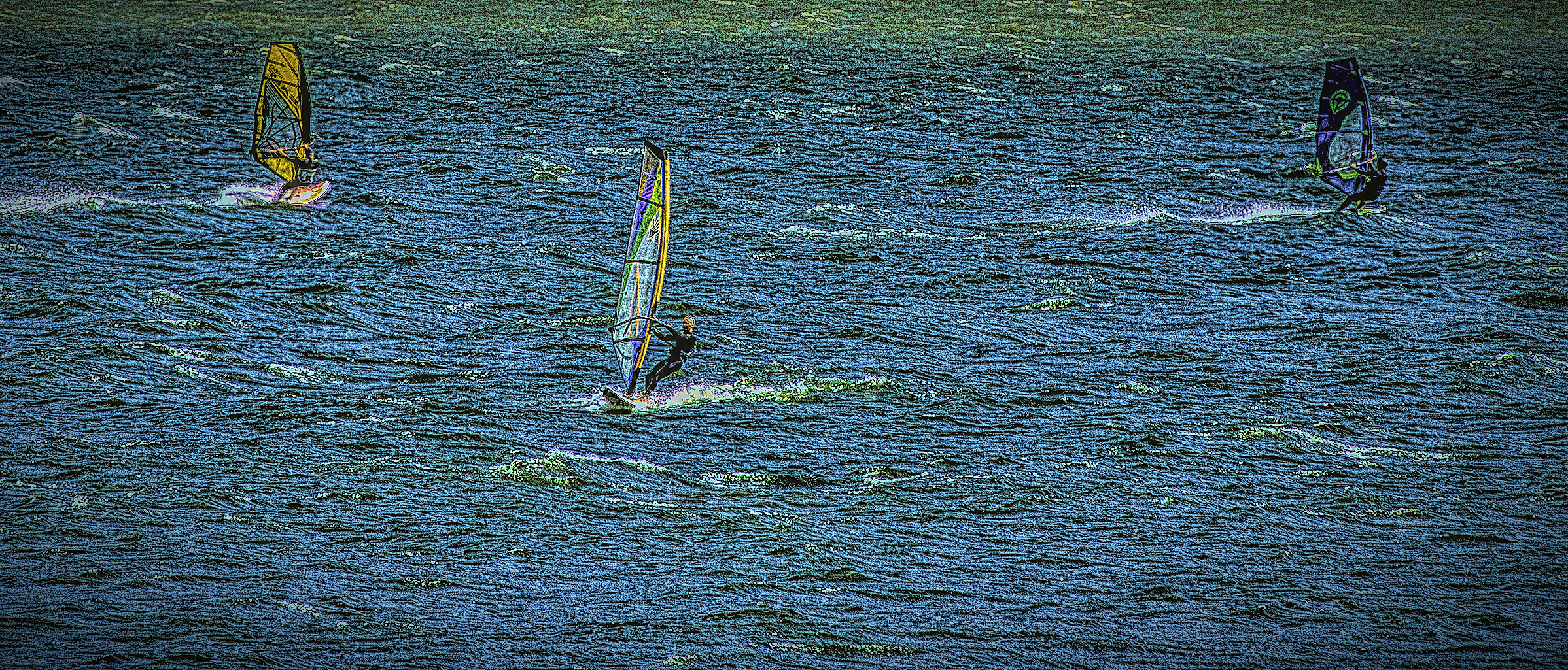 Wind surfing on the Columbia River