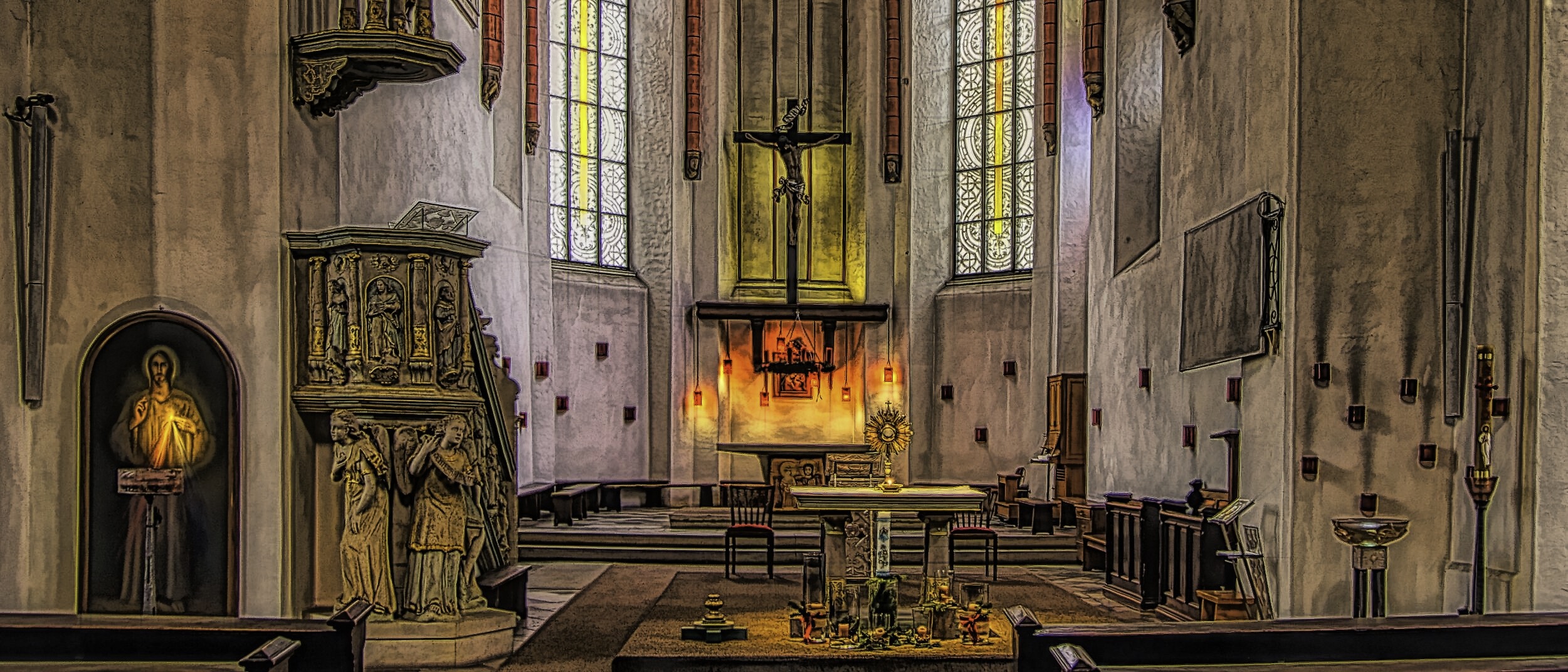 Wroclaw Church alter area