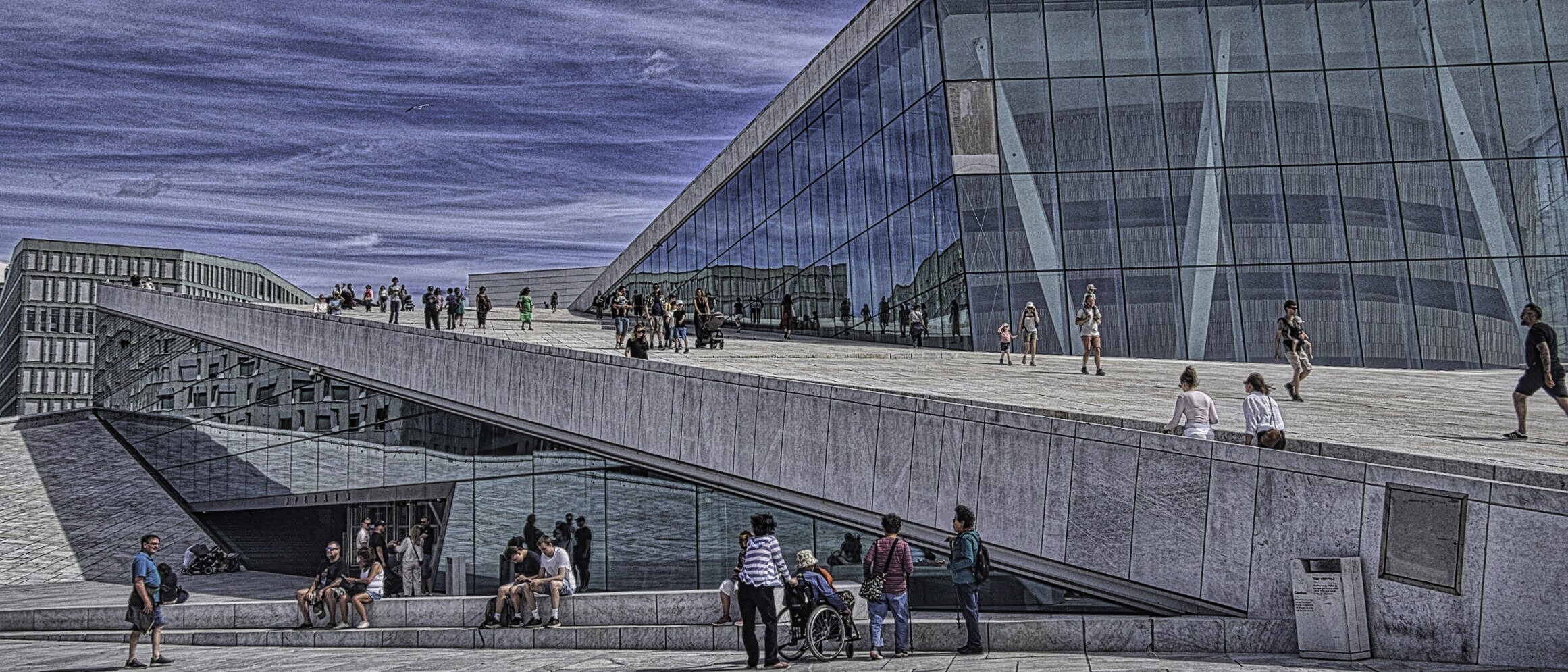 Ramps to the Top of the Oslo Opera House in Norway